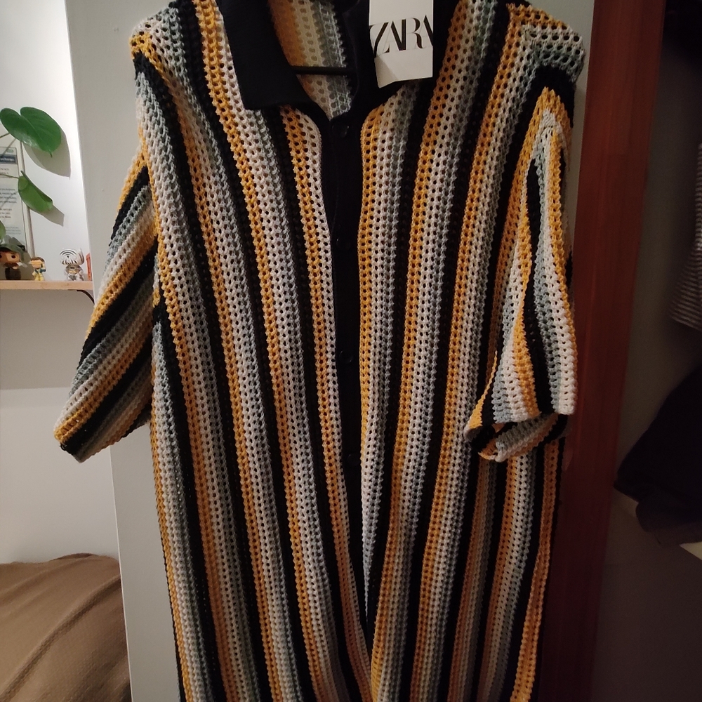 ZARA - Men's Mesh Knit Shirt